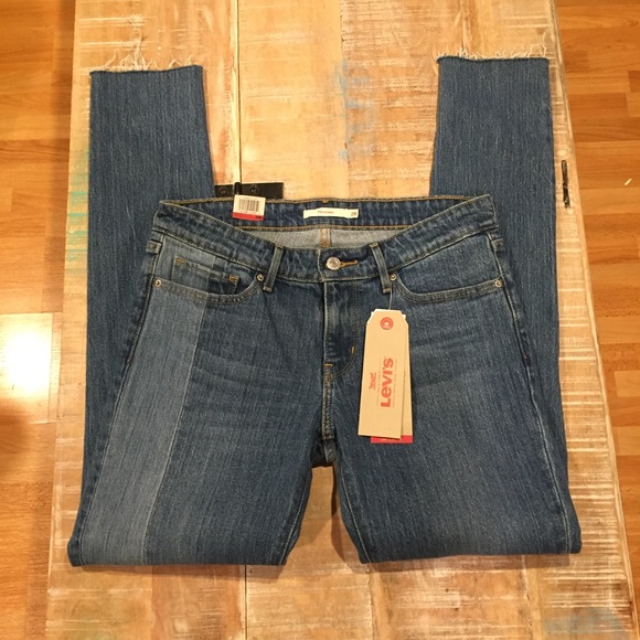 NWT Levi’s 711 Skinny Jeans 28 blue patch - Picture 2 of 7